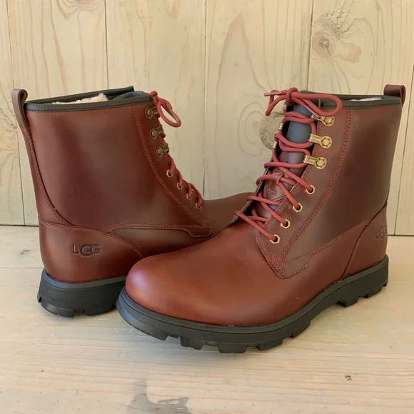 UGG | Shoes | Ugg Kirkson Brown Waterproof Leather Sheepwool 